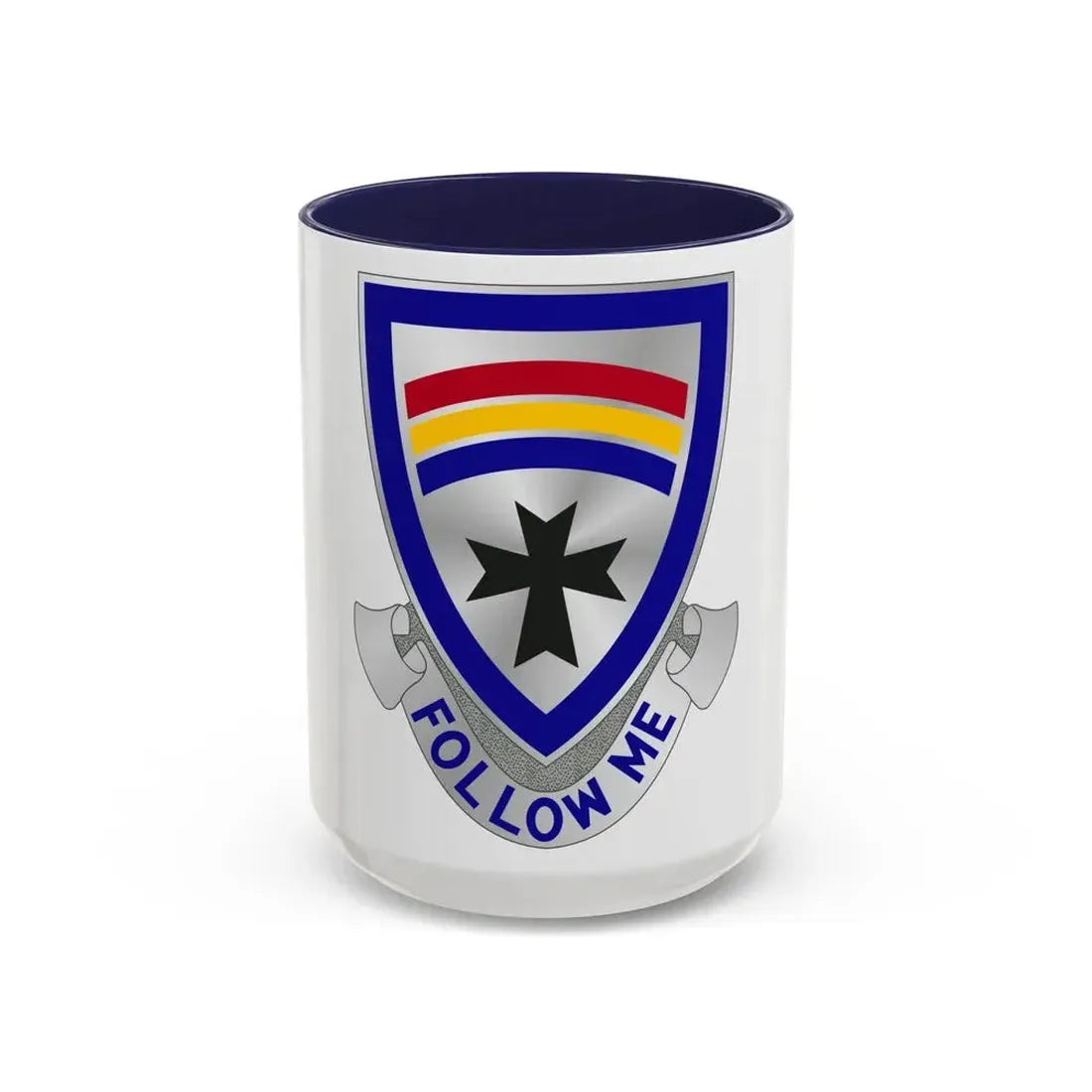 166th Infantry Regiment (U.S. Army) Accent Coffee Mug 15oz Navy - Go Mug Yourself