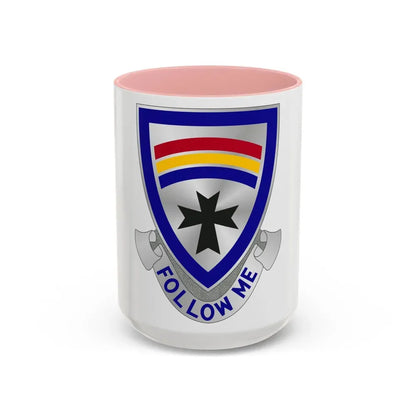 166th Infantry Regiment (U.S. Army) Accent Coffee Mug 15oz Pink - Go Mug Yourself