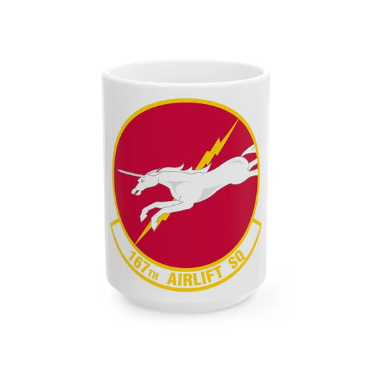 167 Airlift Squadron (U.S. Air Force) White Coffee Mug-15oz-Go Mug Yourself