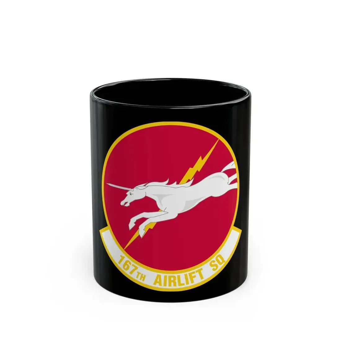 167 Airlift Squadron (U.S. Air Force) Black Coffee Mug 11oz - Go Mug Yourself