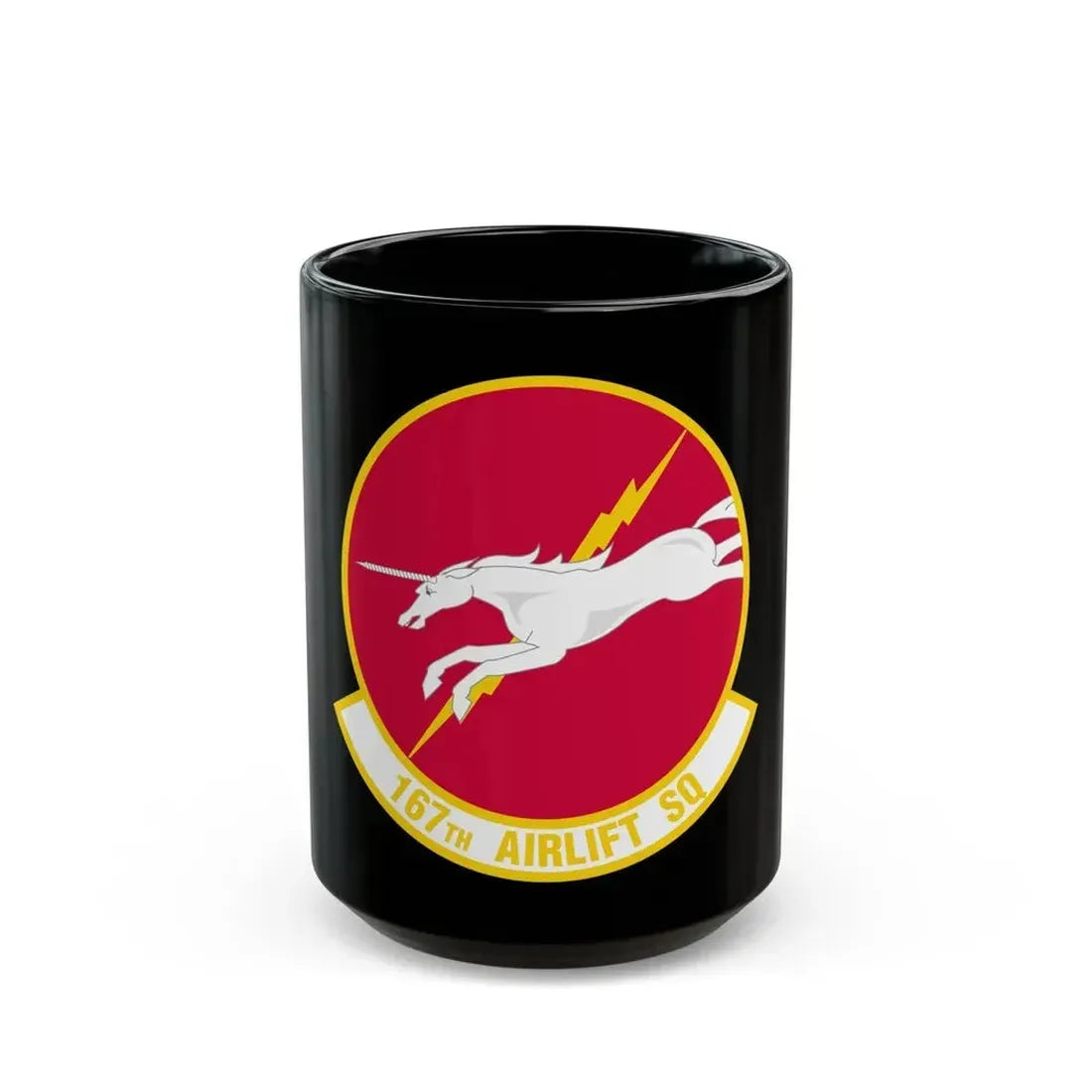 167 Airlift Squadron (U.S. Air Force) Black Coffee Mug 15oz - Go Mug Yourself