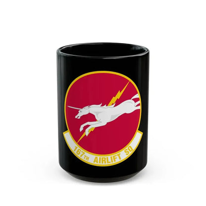 167 Airlift Squadron (U.S. Air Force) Black Coffee Mug 15oz - Go Mug Yourself