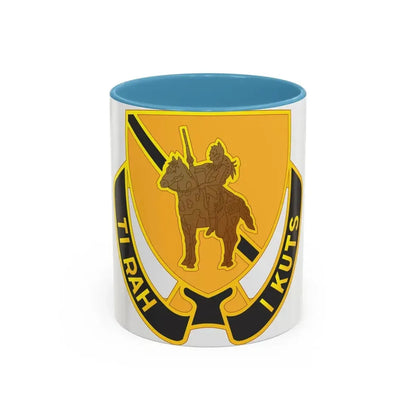 167 Cavalry Regiment (U.S. Army) Accent Coffee Mug 11oz Light Blue - Go Mug Yourself
