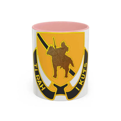 167 Cavalry Regiment (U.S. Army) Accent Coffee Mug 11oz Pink - Go Mug Yourself