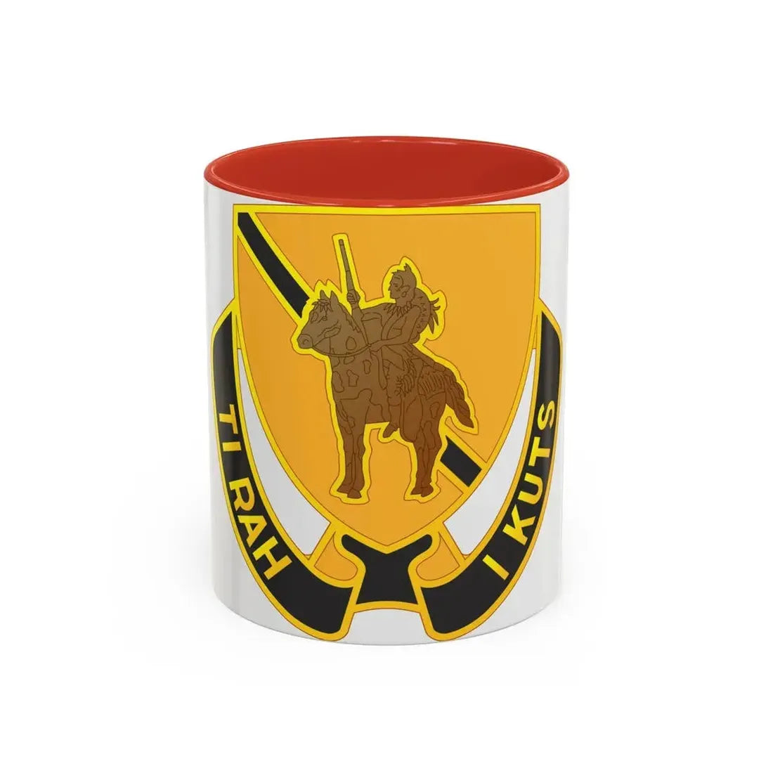 167 Cavalry Regiment (U.S. Army) Accent Coffee Mug 11oz Red - Go Mug Yourself