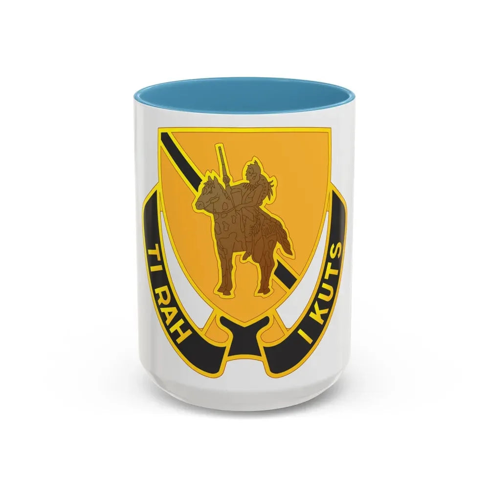 167 Cavalry Regiment (U.S. Army) Accent Coffee Mug 15oz Light Blue - Go Mug Yourself
