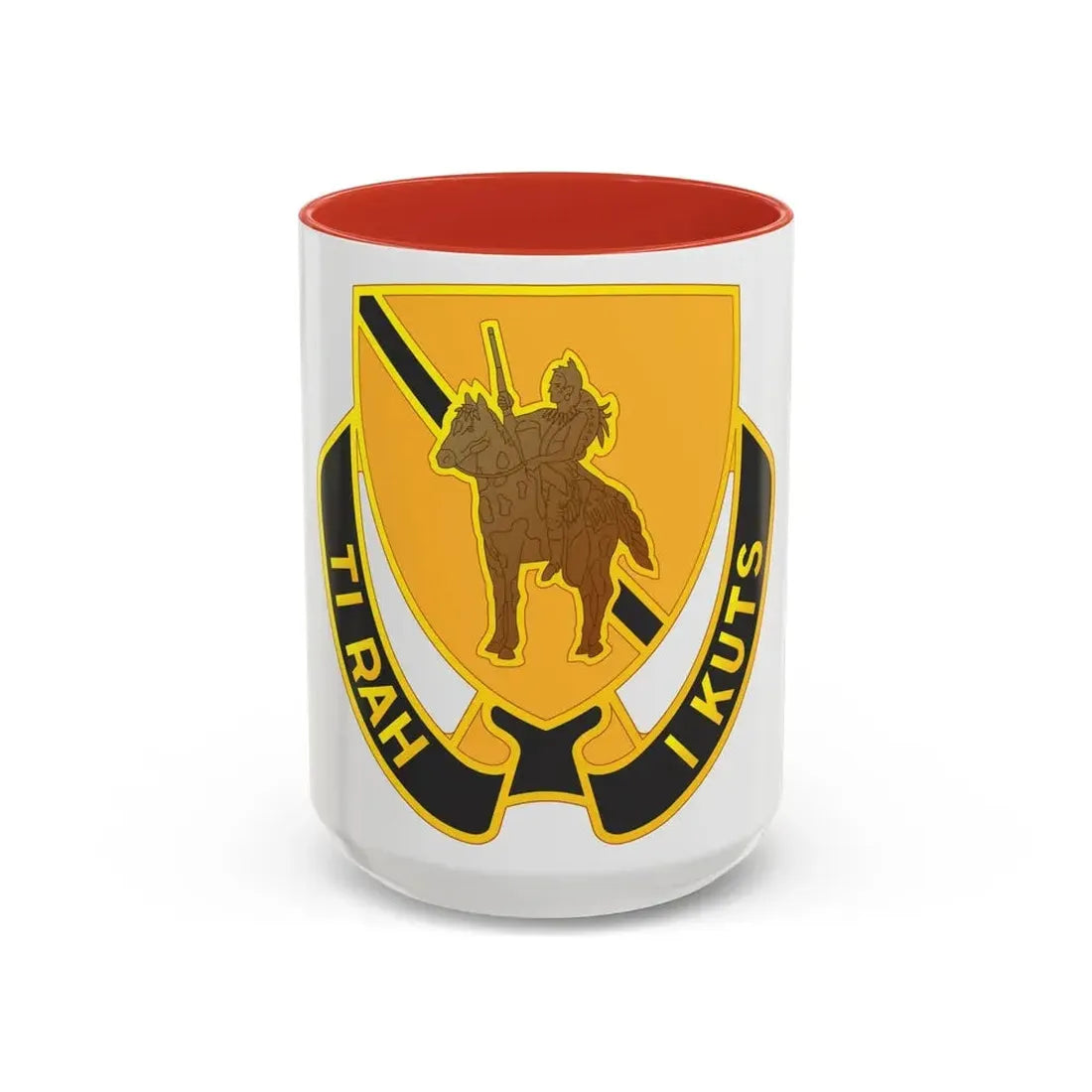 167 Cavalry Regiment (U.S. Army) Accent Coffee Mug 15oz Red - Go Mug Yourself