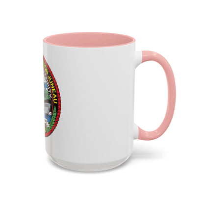 USCG Station Juneau Alaska   Homeland Security (U.S. Coast Guard) Accent Coffee Mug