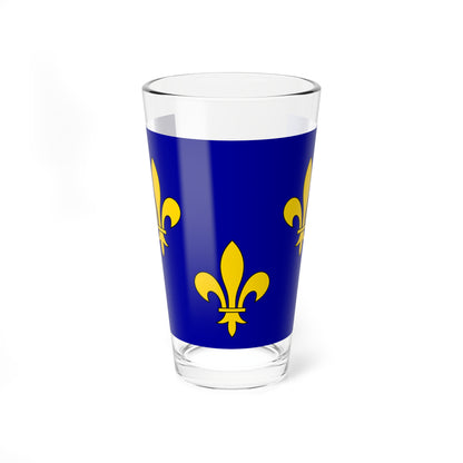Cultural flag of Ile-de-France (France) Pint Glass 16oz