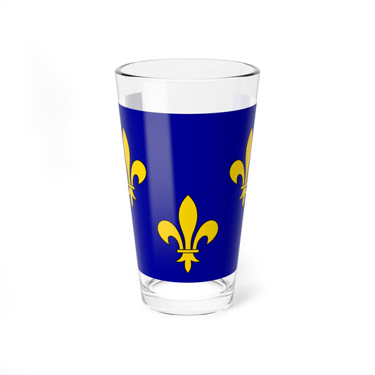 Cultural flag of Ile-de-France (France) Pint Glass 16oz