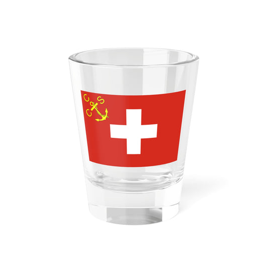 Ensign of Cruising Club der Schweiz (Switzerland) Shot Glass 1.5oz
