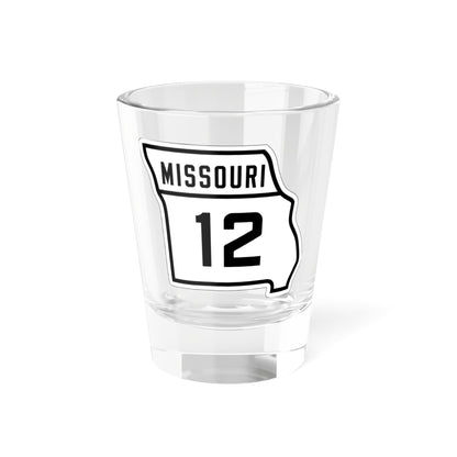 MO-12 1926 (Missouri) (Road Sign) Shot Glass 1.5oz