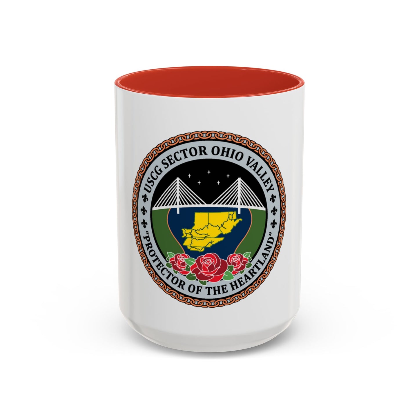USCG SECTOR OHIO VALLEY (U.S. Coast Guard) Accent Coffee Mug