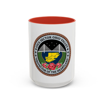 USCG SECTOR OHIO VALLEY (U.S. Coast Guard) Accent Coffee Mug