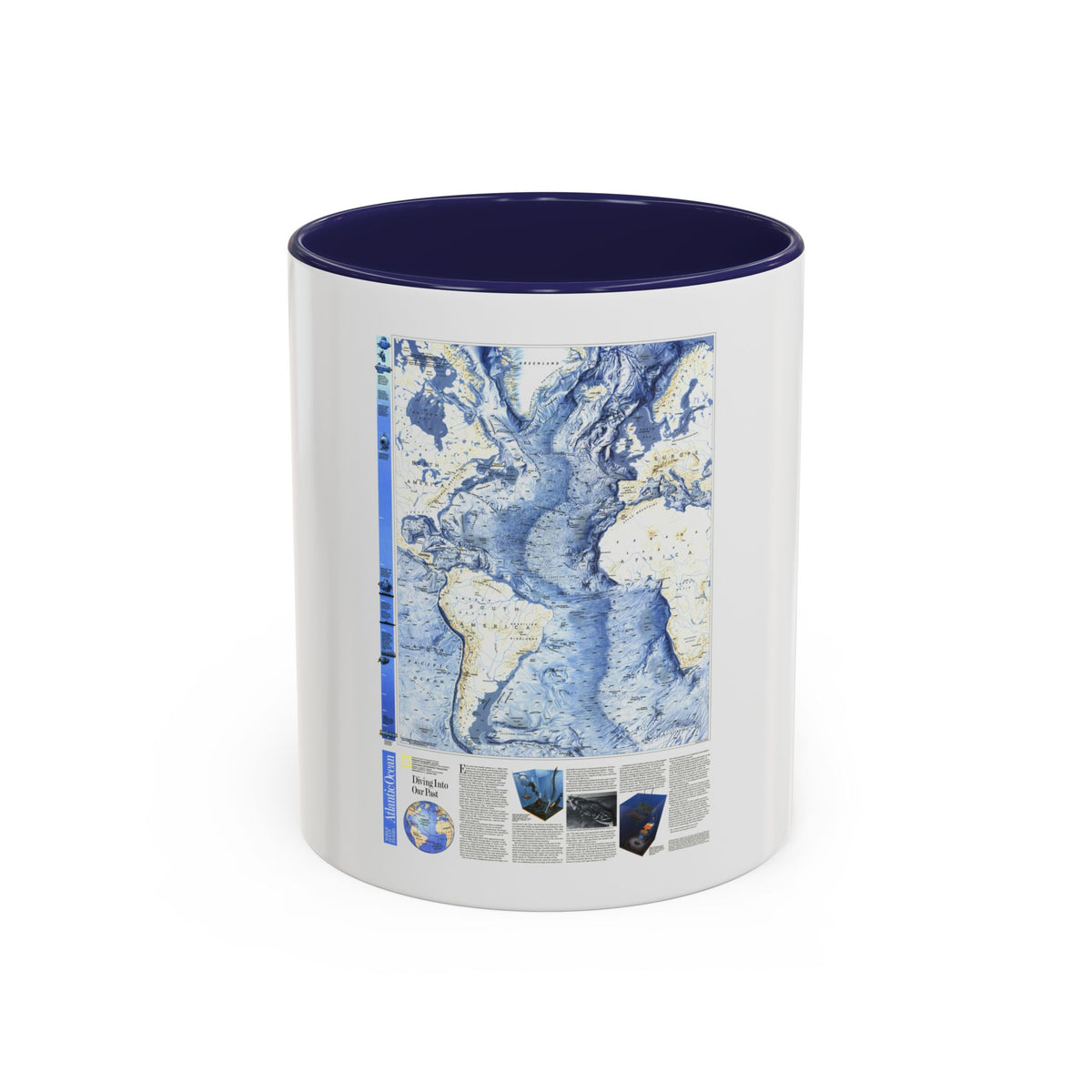 Atlantic Ocean (1990) (Map) Accent Coffee Mug
