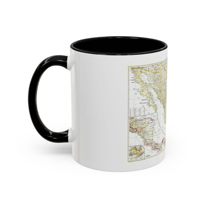 Central America & Mexico (1953) (Map) Accent Coffee Mug