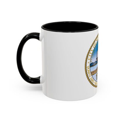 Seal of Norfolk Virginia - Accent Coffee Mug