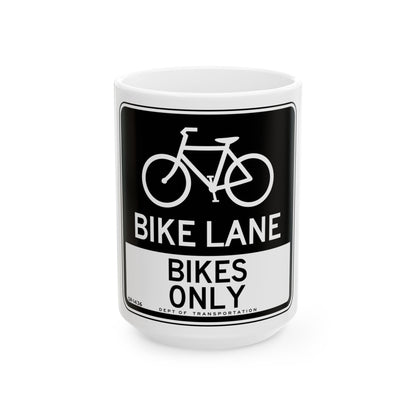 NYCDOT SR-1436 (New York) (Road Sign) White Coffee Mug
