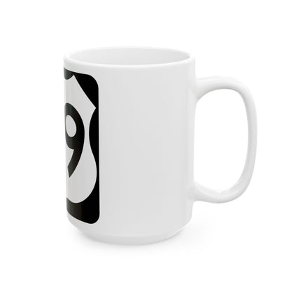 US 59-Z (Texas) (Road Sign) White Coffee Mug