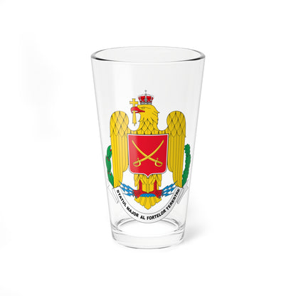 Statul major al fortelor terestre (Oman) (Coat of Arms) Pint Glass 16oz