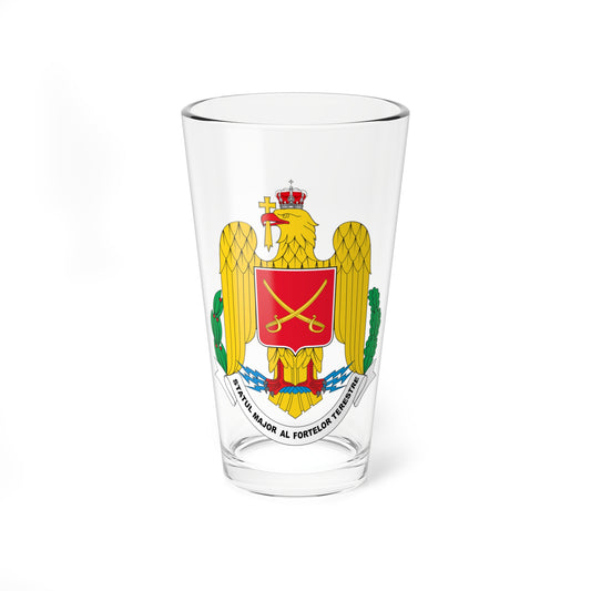 Statul major al fortelor terestre (Oman) (Coat of Arms) Pint Glass 16oz