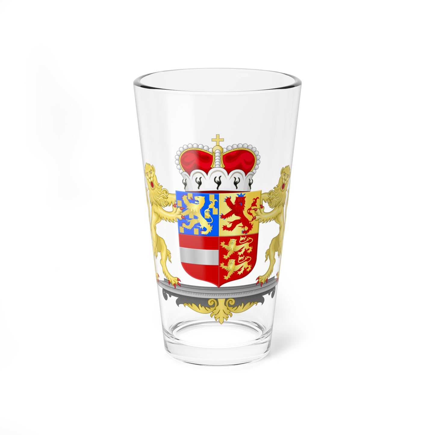 Achievement of Nassau Dillenburg Princes 1559-1739 (Netherlands) (Coat of Arms) Pint Glass 16oz