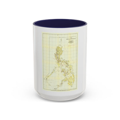 Philippines, The (1905) (Map) Accent Coffee Mug
