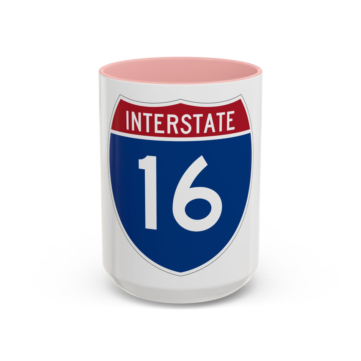 Interstate 16 (U.S. Highways) Accent Coffee Mug