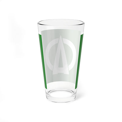 Flag of Chihaya-Akasaka Ōsaka (Japan) Pint Glass 16oz