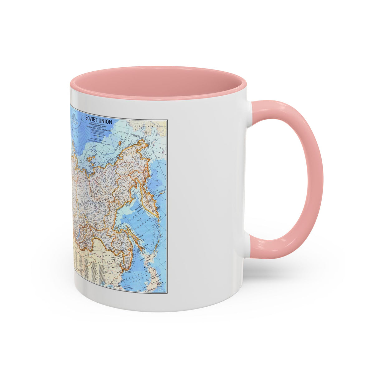 Russia - Soviet Union (1976) (Map) Accent Coffee Mug