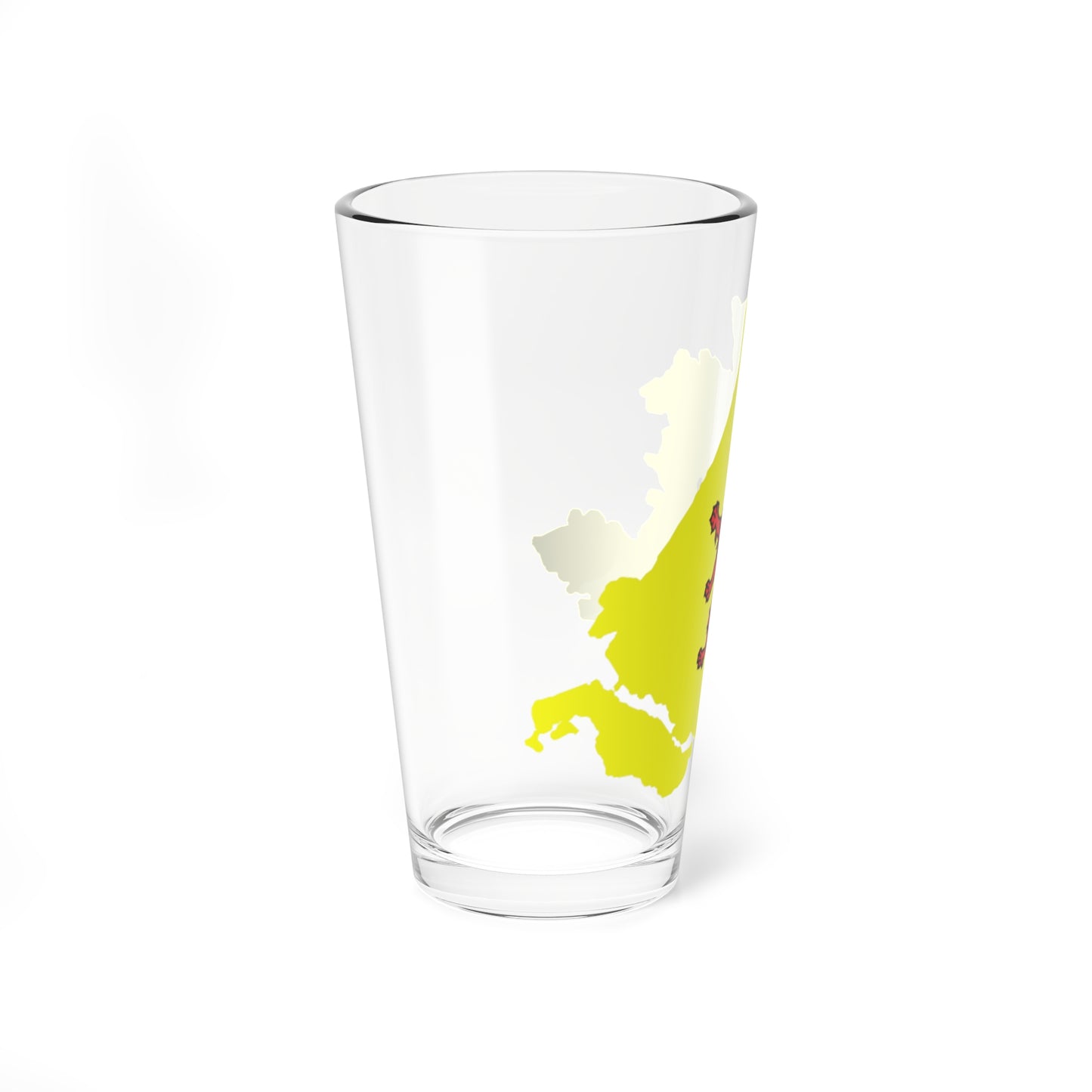 Flag-map of South Holland (Netherlands) Pint Glass 16oz