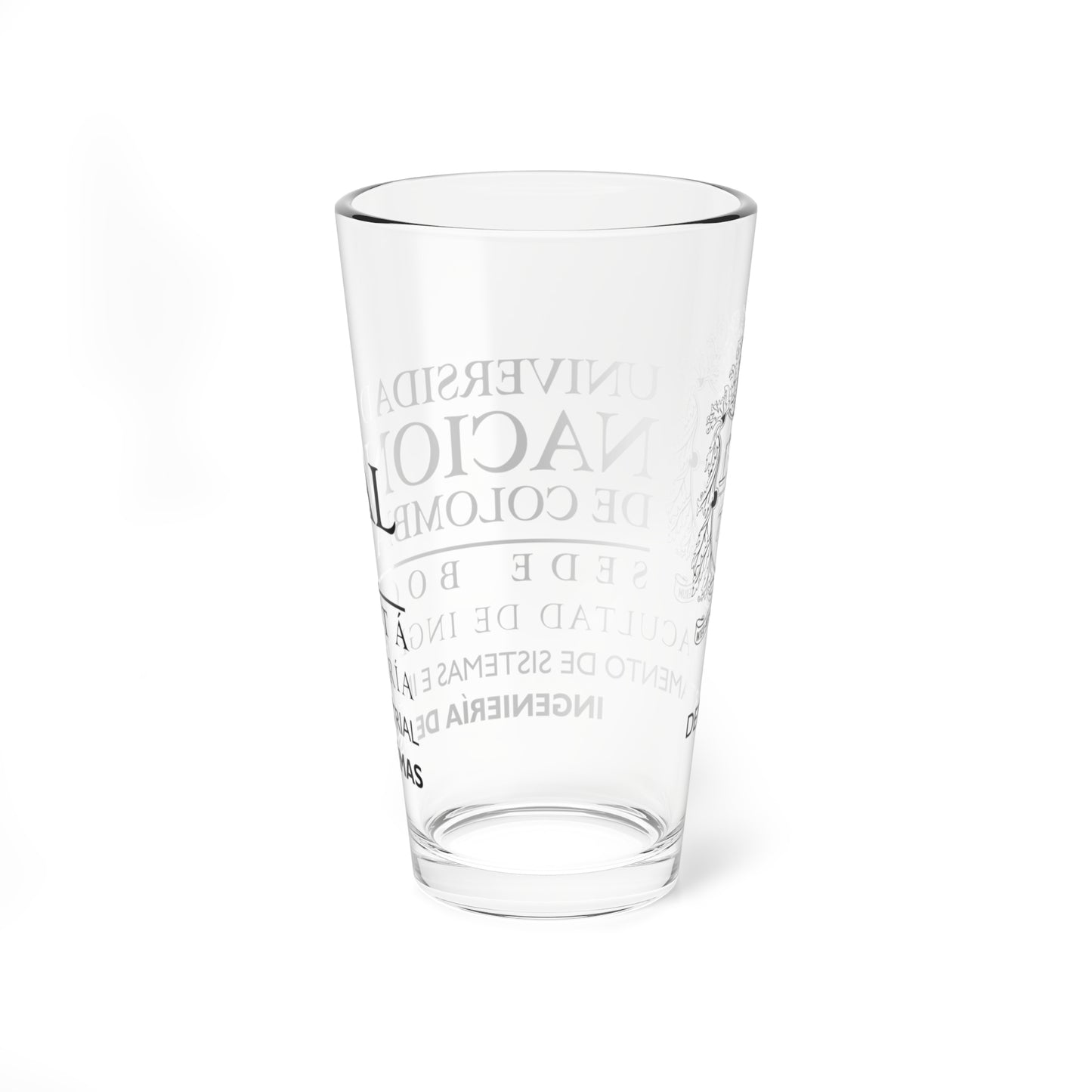UNAL Aplicación Sistemas (Colombia) (Coat of Arms) Pint Glass 16oz