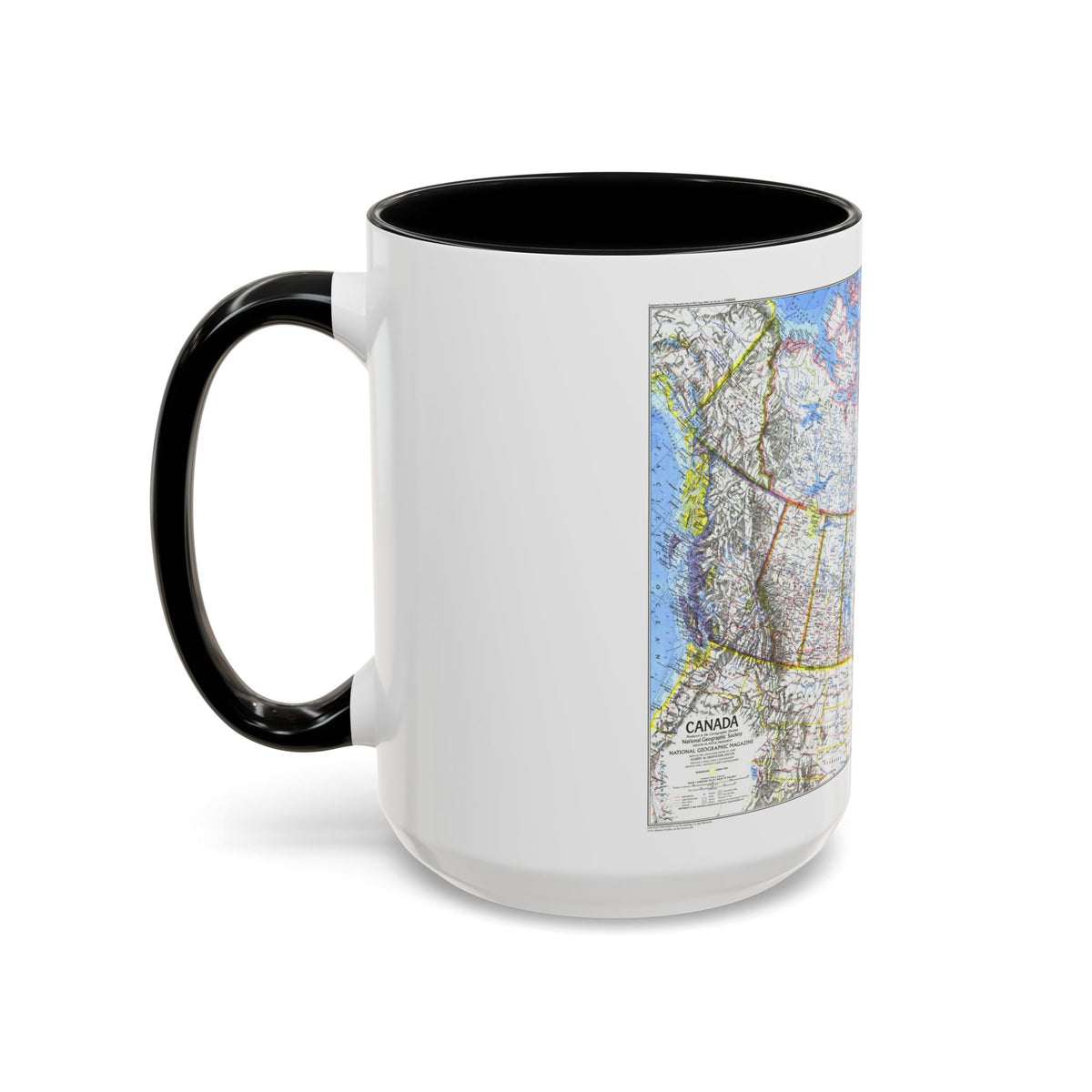 Canada (1972) (Map) Accent Coffee Mug
