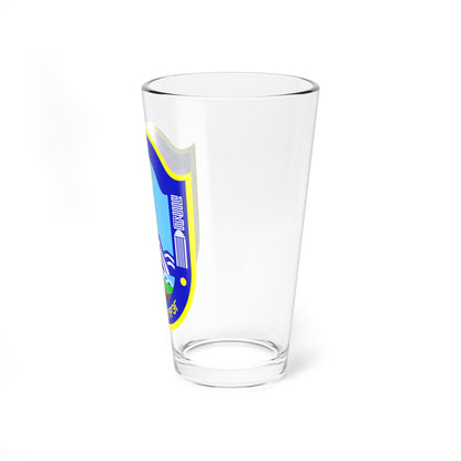 Emblem of Nalaikh district Ulaanbaatar (Mongolia) (Coat of Arms) Pint Glass 16oz