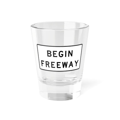 MUTCD-CA R57-1 (California) (Road Sign) Shot Glass 1.5oz