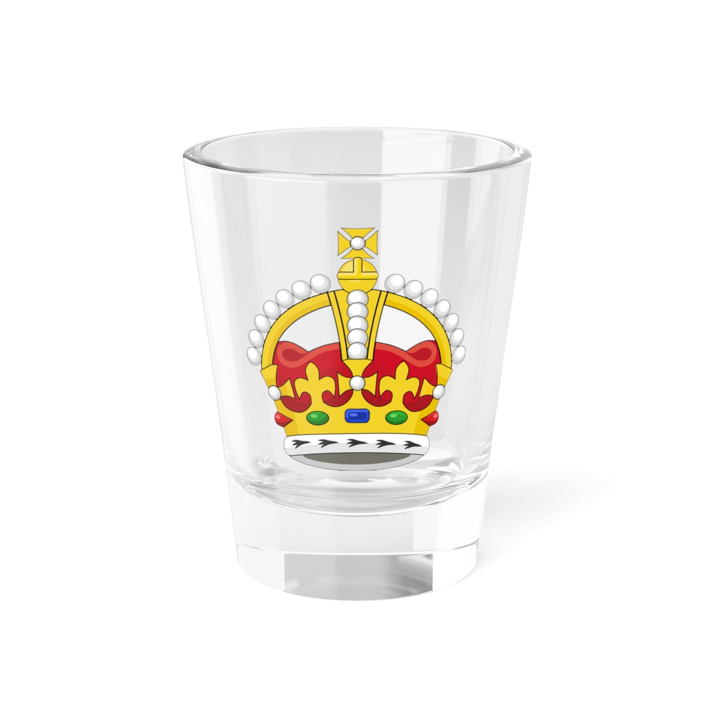 Kings Crown (United Kingdom) (Coat of Arms) Shot Glass 1.5oz