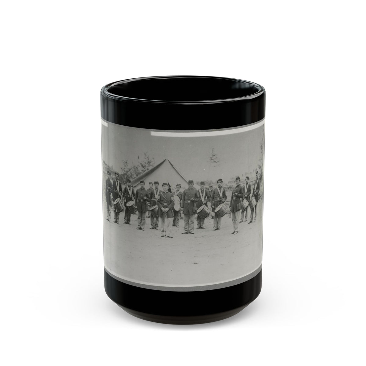 Drum Corps 30th Pa. Infantry (U.S. Civil War) Black Coffee Mug