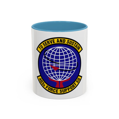 403 Force Support Squadron AFRC (U.S. Air Force) Accent Coffee Mug