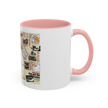 World War II- Asia and the Pacific (1991) (Map) Accent Coffee Mug