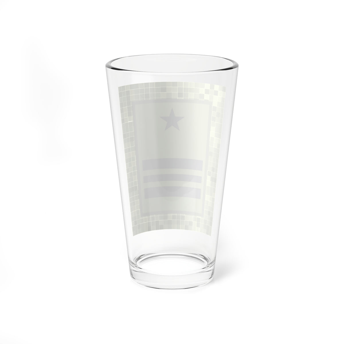 SS.OO.7.  CDE   CAMPAÑA   (Chile) (Military Rank) Pint Glass 16oz