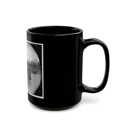 Richmond, Va. Ruins Of Richmond & Danville Railroad Bridge; The City Beyond (U.S. Civil War) Black Coffee Mug