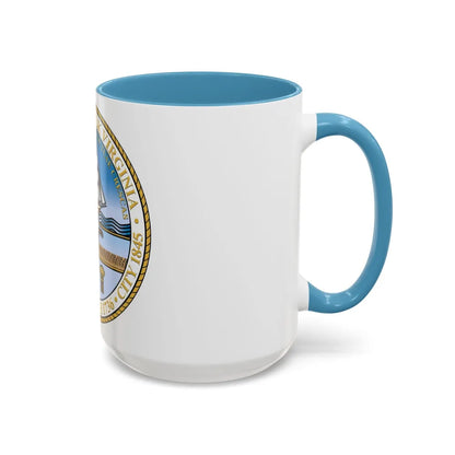 Seal of Norfolk Virginia - Accent Coffee Mug-Go Mug Yourself