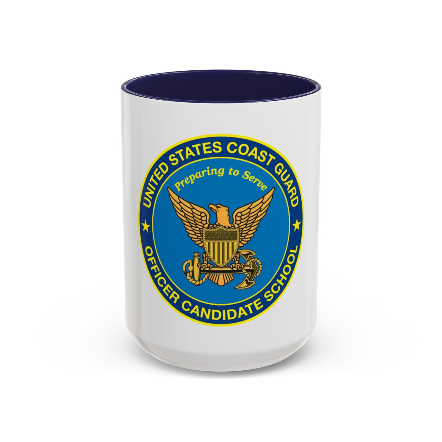 USCG Officer Candidate School (U.S. Coast Guard) Accent Coffee Mug