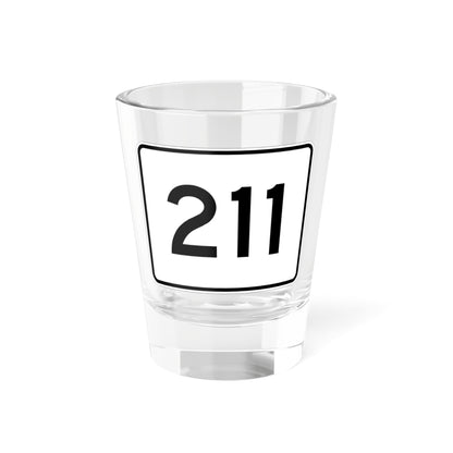 MA Route 211 (Massachusetts) (Road Sign) Shot Glass 1.5oz
