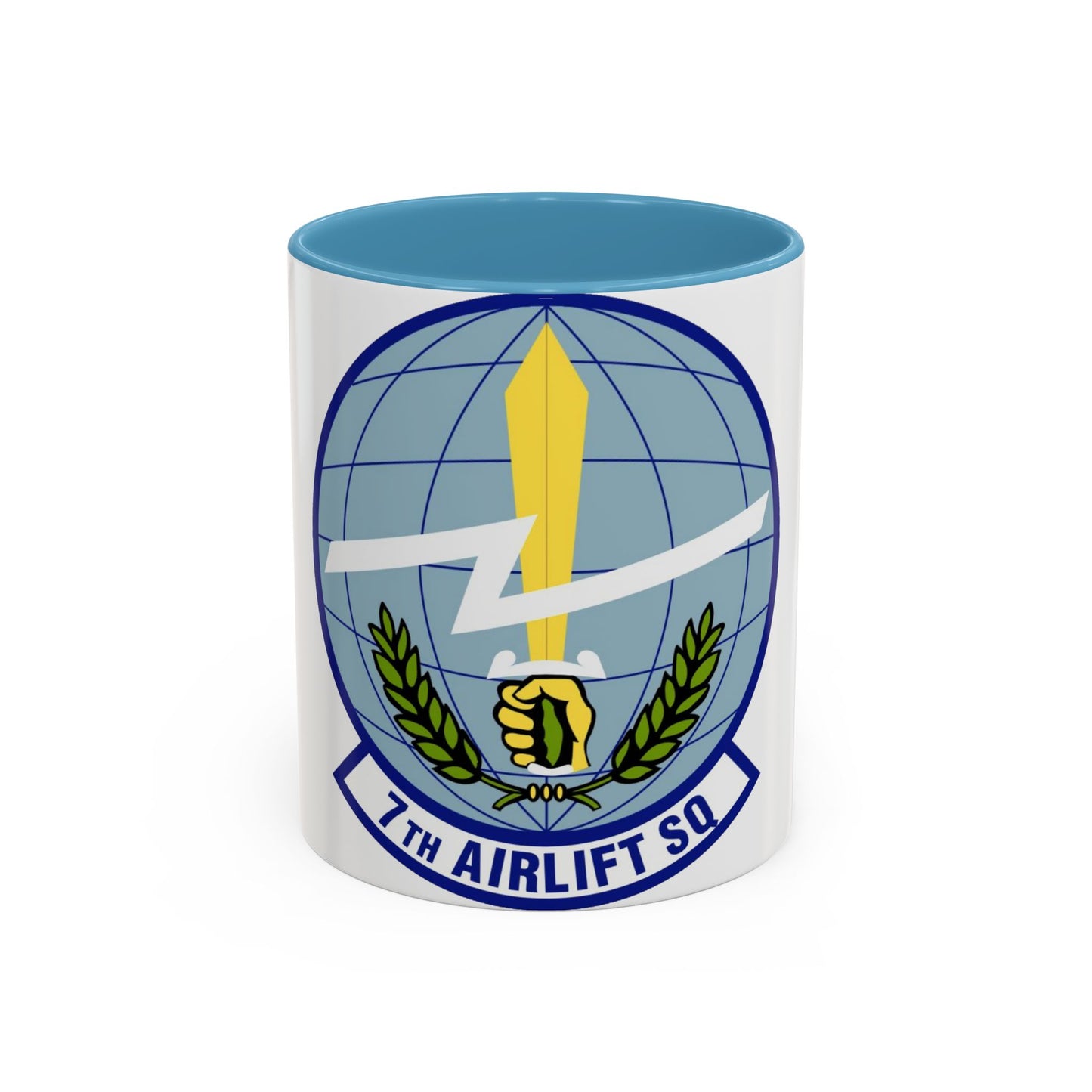 7th Airlift Squadron (U.S. Air Force) Accent Coffee Mug