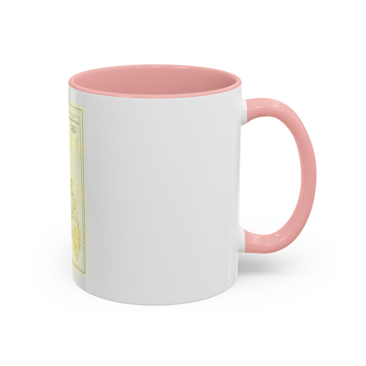 Philippines, The (1905) (Map) Accent Coffee Mug