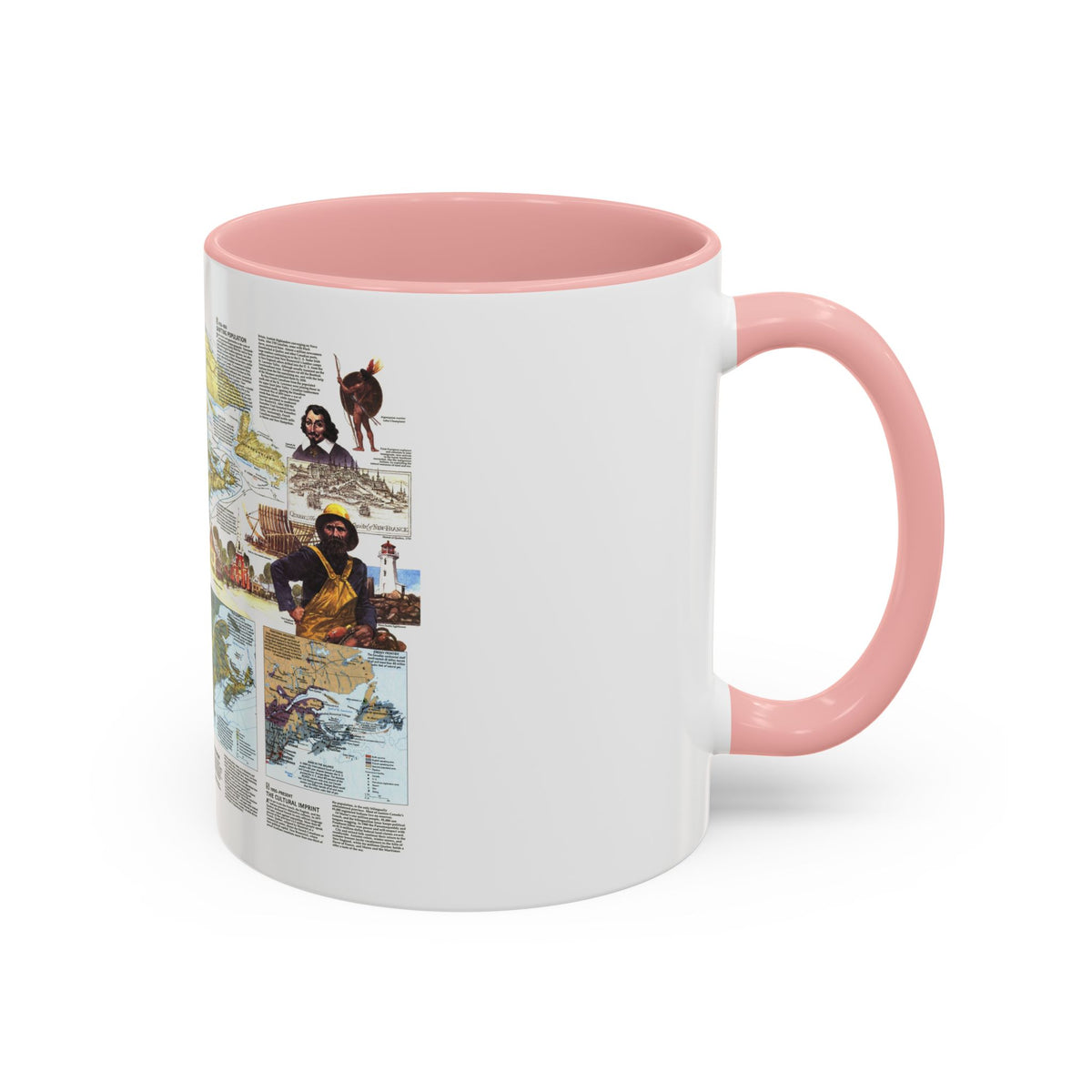 USA - Northern Approaches 2 (1985) (Map) Accent Coffee Mug