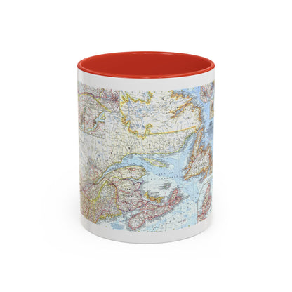Canada - Eastern (1967) (Map) Accent Coffee Mug