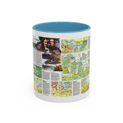 Canada - The Great Lakes 2 (1987) (Map) Accent Coffee Mug