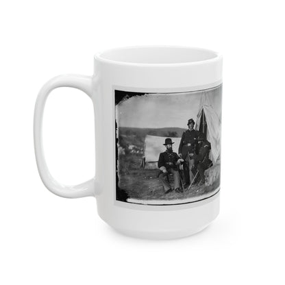 Antietam, Md. Col. John S. Crocker, Lt. Col. Benjamin C. Butler, And Adjutant Of 93d New York Volunteers (U.S. Civil War) White Coffee Mug